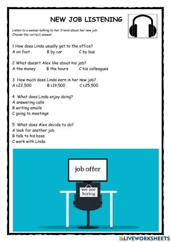 New Job KET Listening