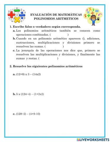 Polinomios aritmeticos