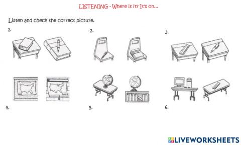 Listening - Where is the...? It's on