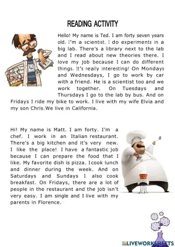 READING ACTIVITY N°1