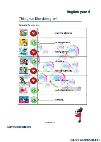 Like+hobbies y actividades