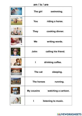 Present continuous 1