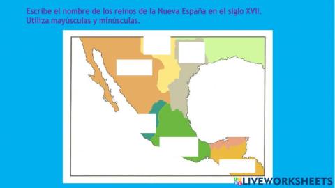 Reinos de Nueva España