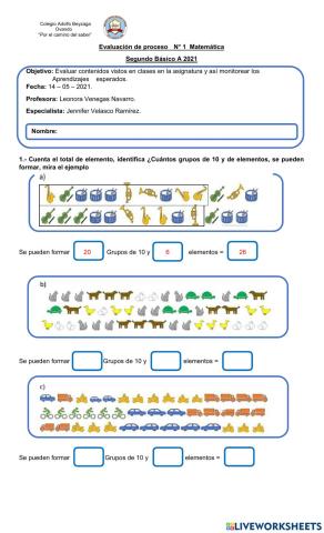 Evaluación Matemática