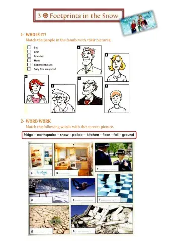 Footprints in the snow