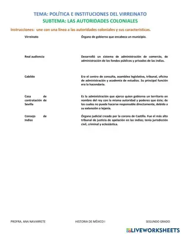 Autoridades coloniales en la Nueva España