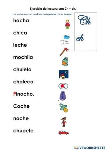 Lectura con Ch