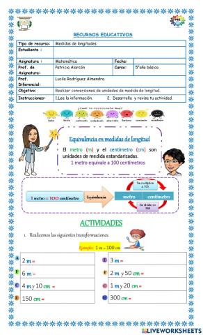 Medidas de longitudes