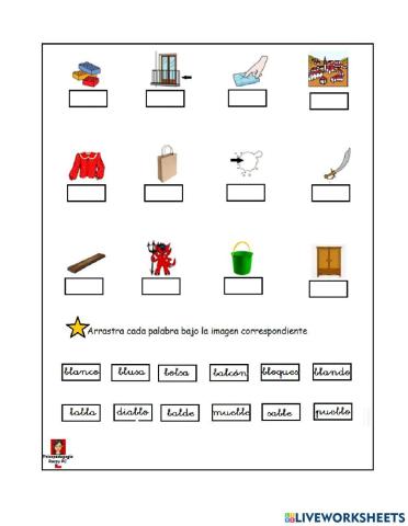 Sinfones -BL une palabra con imagen