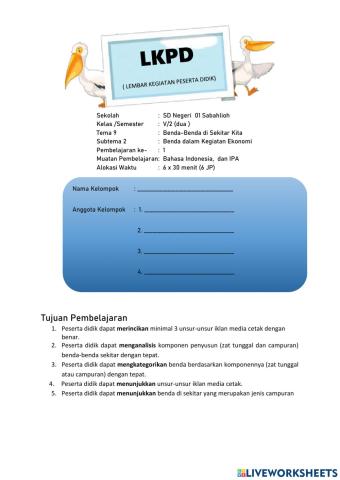 Zat tunggal dan campuran di sekitarmu