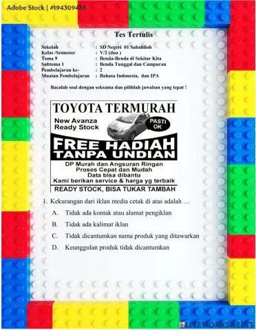 Evaluasi Belajar Tema 9 Subtema 1 Pembelajaran 2