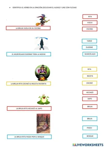 Identifica los verbos