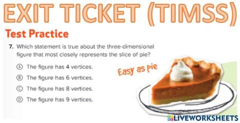 G5 EXIT Three-Dimensional Figures