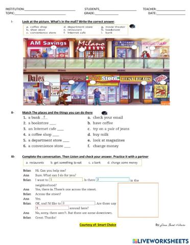 Is there a bank near you?