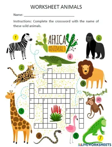 Animal Crossword