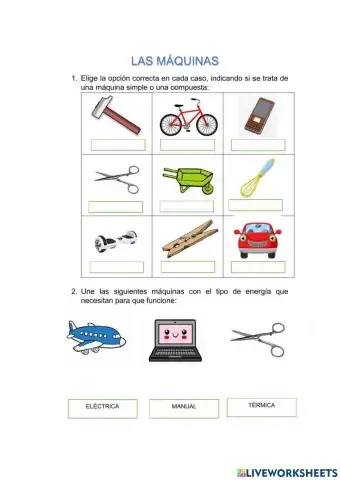 Máquinas simples y compuestas