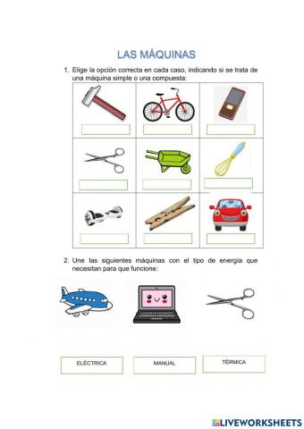 Máquinas simples y compuestas