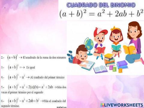 Cuadrado de un binomio