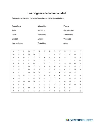 Los orígenes de la humanidad