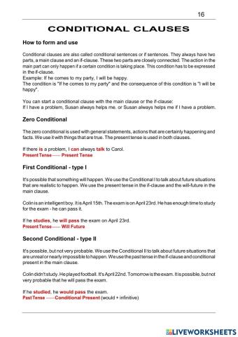 Conditional clauses 1