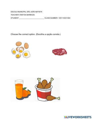 Foods and drinks