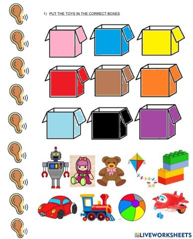 Toys prepositions