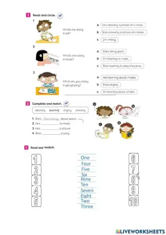 What are you learning - subject