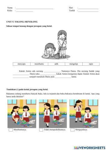 Unit 5: tolong-menolong