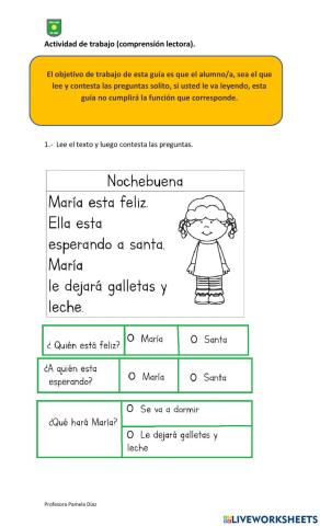 Comprensión lectora 2
