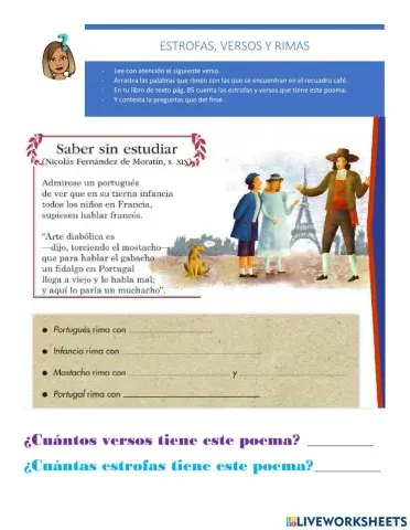 Estrofas, versos y rimas