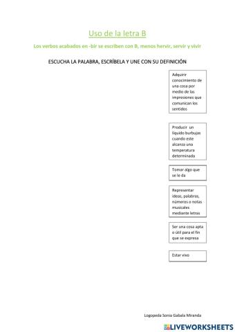 Verbos acabados en -bir