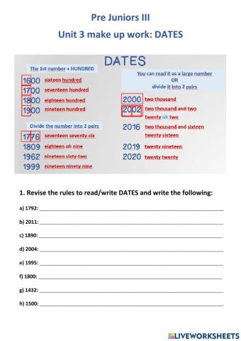 Dates