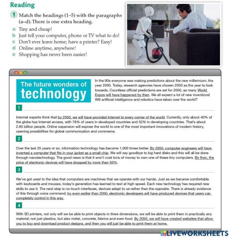 Tomorrow's calling!: Technology