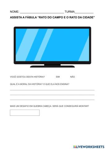 O rato do campo e o rato da cidade