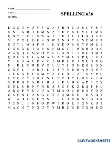 Word search -36
