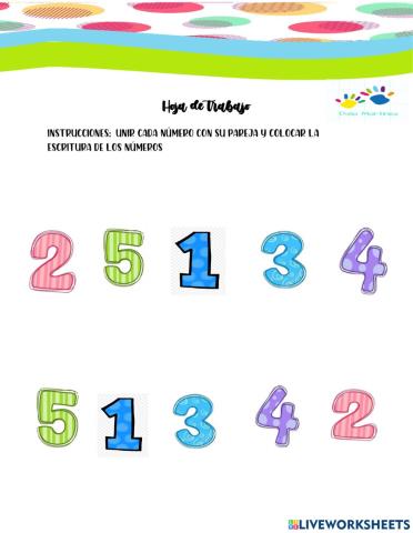 Numeros del 1 al 5