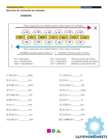 Conversión de unidades