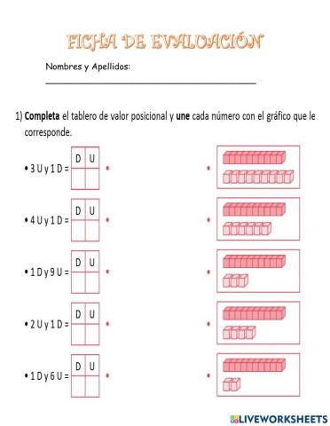Descomposición de números hasta el 19