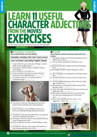 Adjectives of character