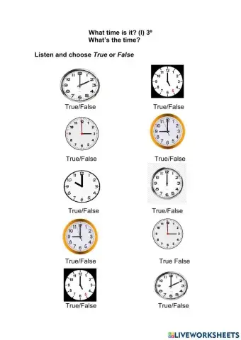 What time is it? I 3º