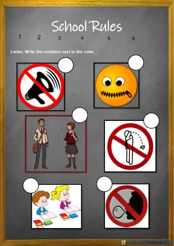 Classroom rules
