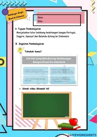 Kedatangan Bangsa-Bangsa Barat Ke Indonesia