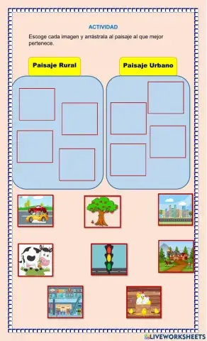 Paisaje rural y urbano