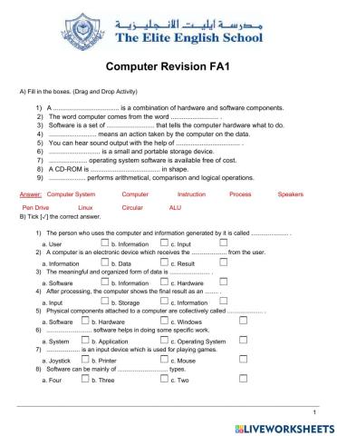 Hardware and software