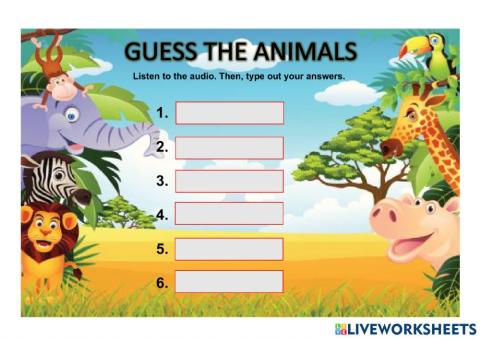 Guess the animals