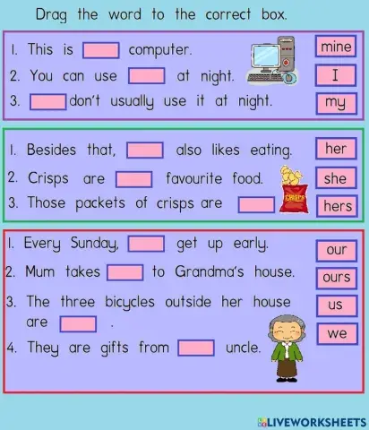 Possessive adjectives & Possessive pronoun