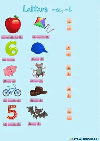 -a,-i reading, writing 2