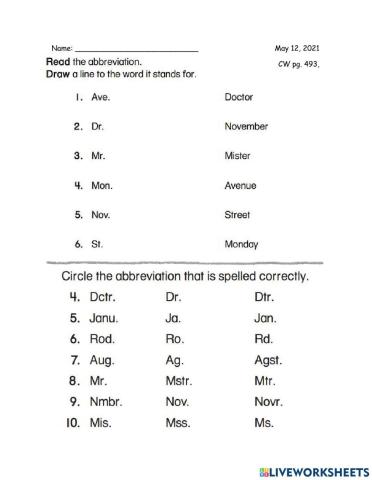 English 2nd CW 05-17