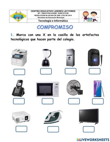 Artefactos del colegio