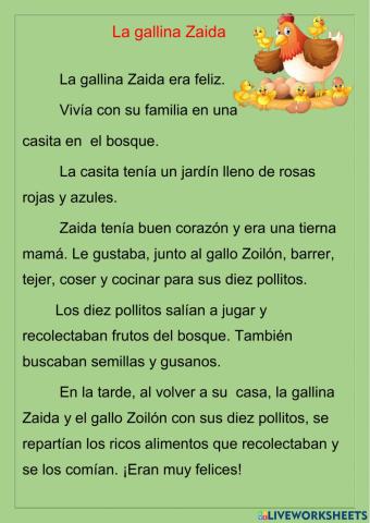 La gallina Zaida